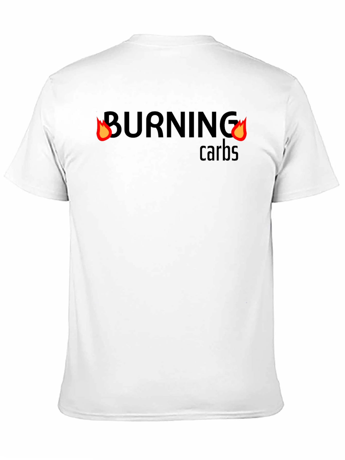 Burning Carbs Graphic Tee - Workout Motivation