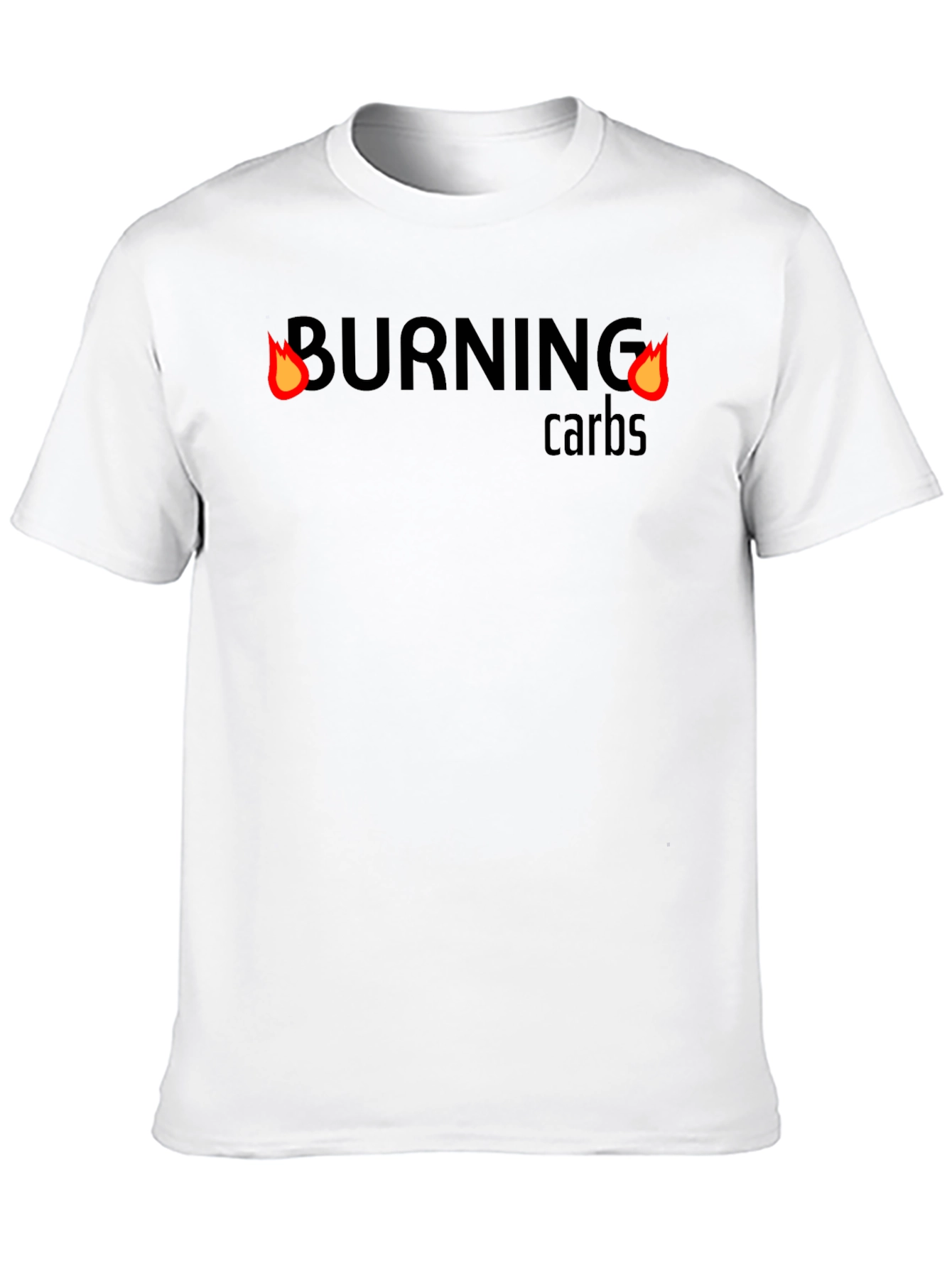 Burning Carbs Graphic Tee - Workout Motivation