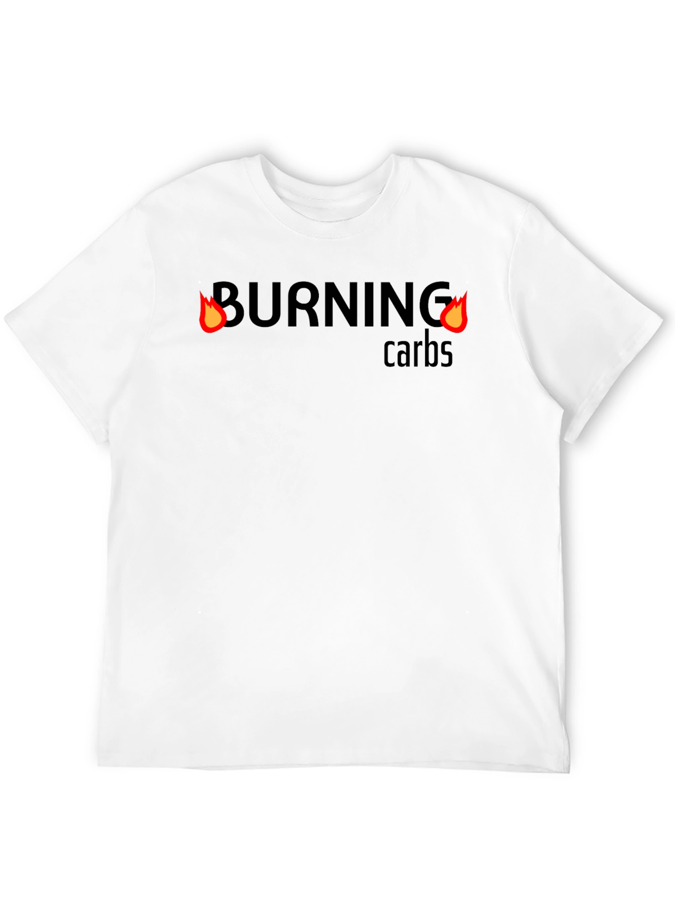 Burning Carbs Graphic Tee - Workout Motivation