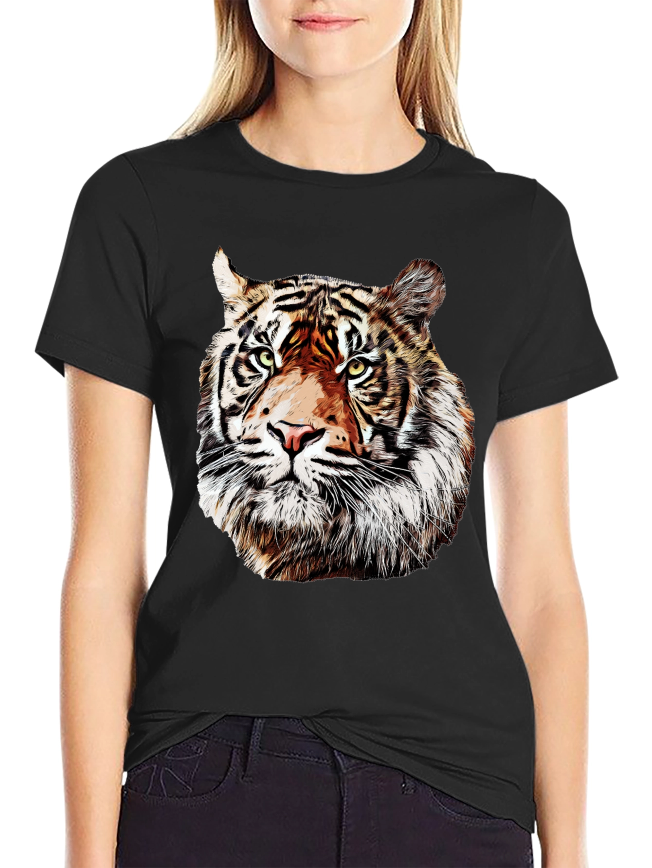 Tiger Graphic T-Shirt - Bold Animal Print