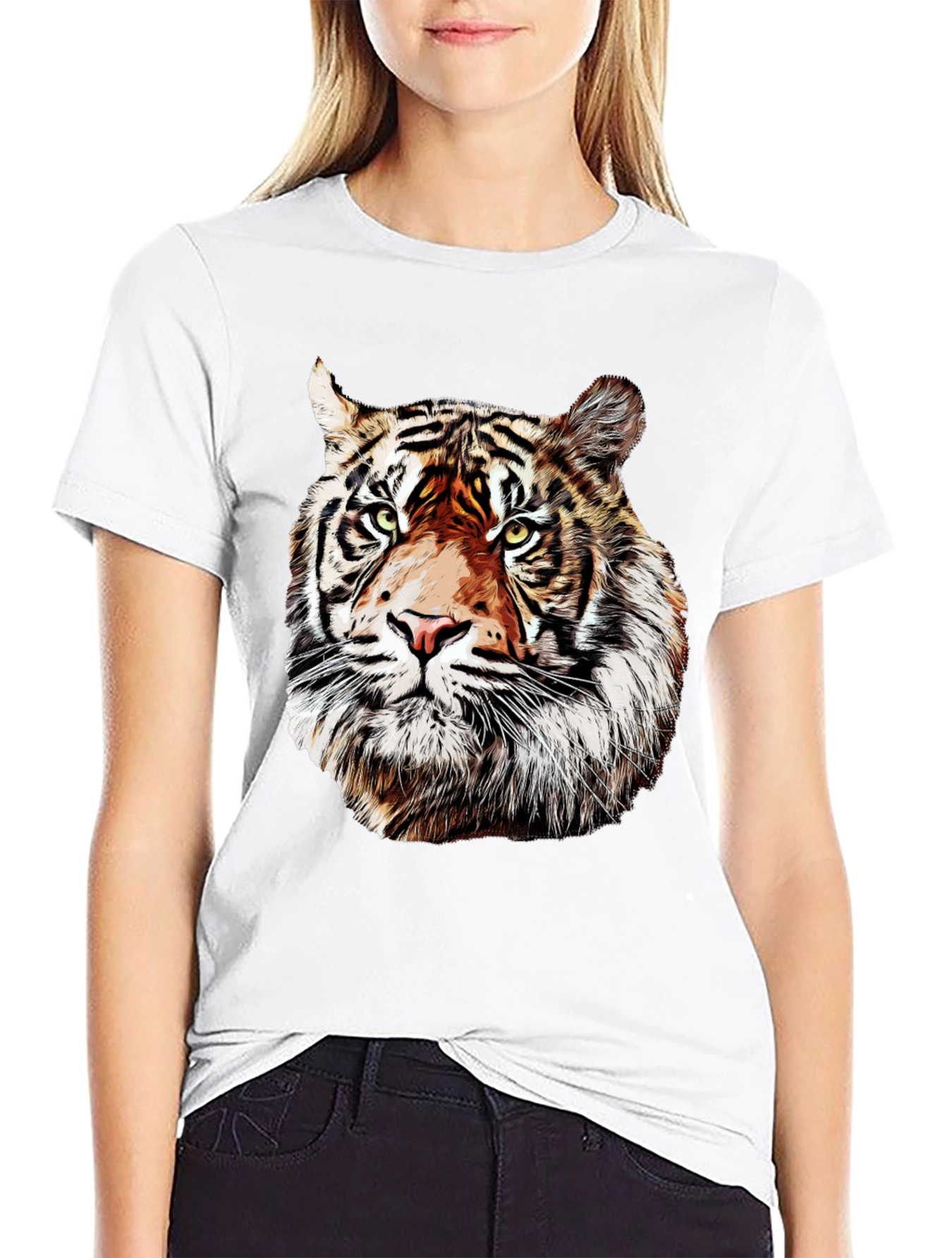 Tiger Graphic T-Shirt - Bold Animal Print