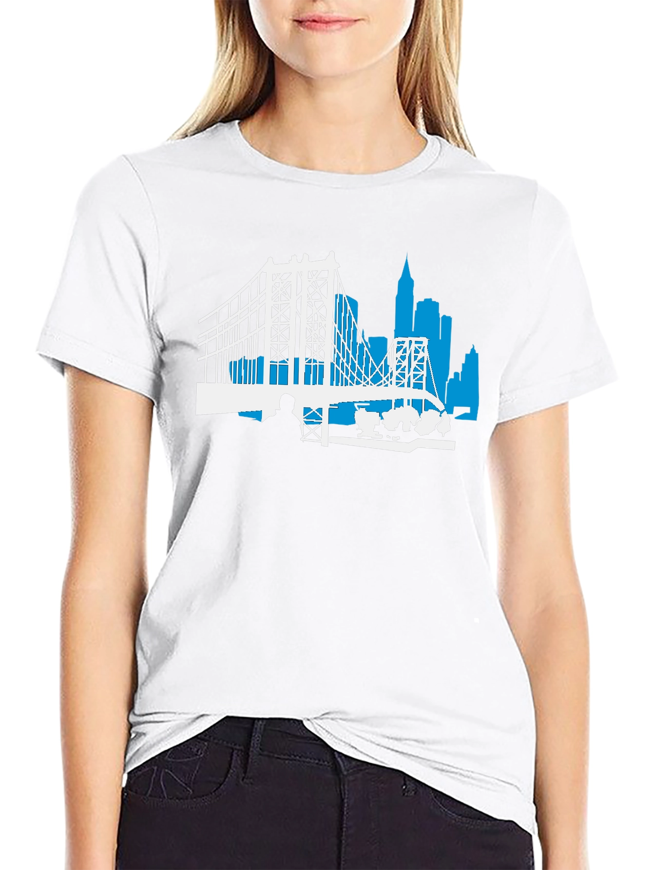 Brooklyn Bridge T-Shirt - Mens Black Graphic Tee