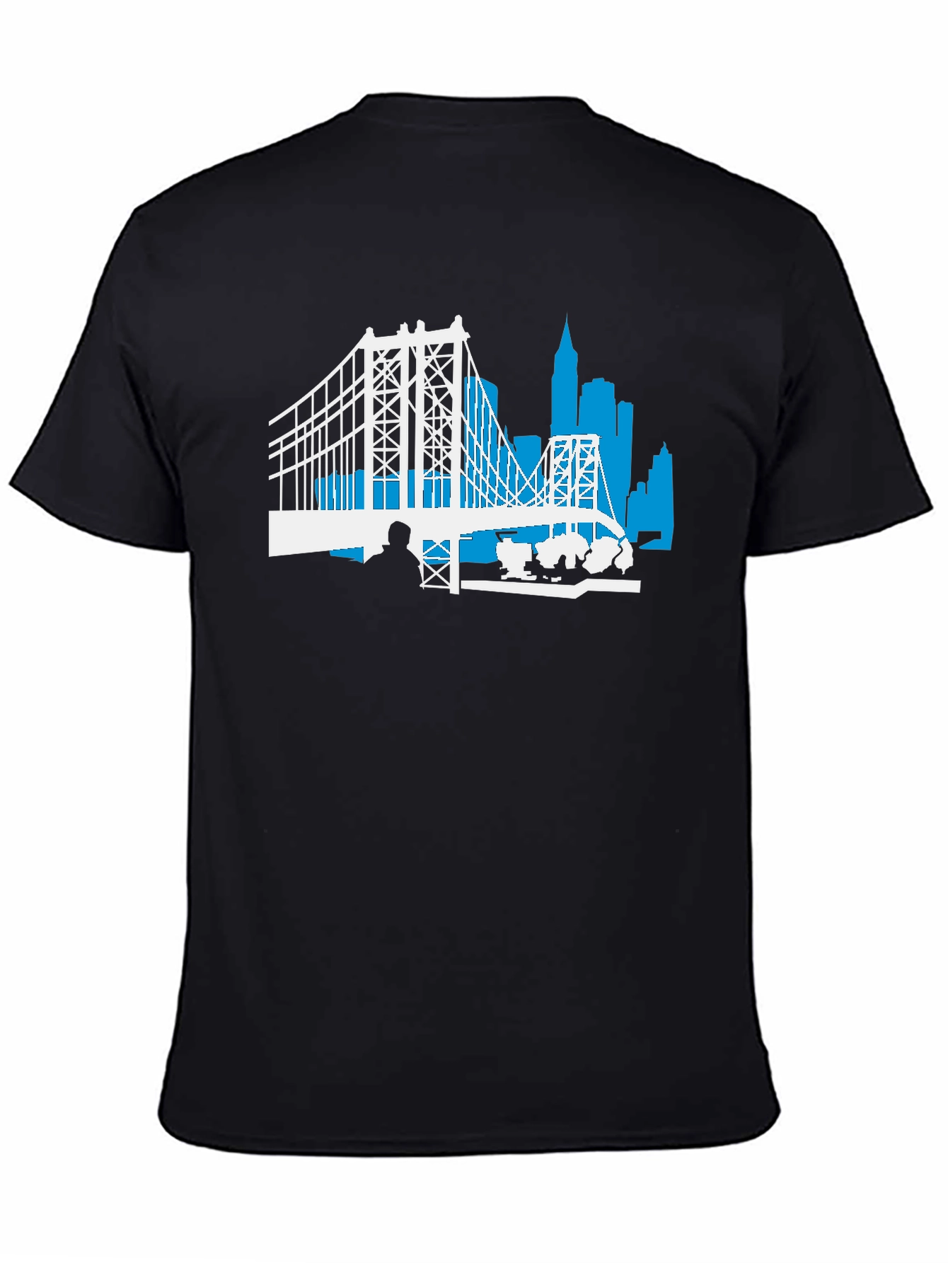 Brooklyn Bridge T-Shirt - Mens Black Graphic Tee