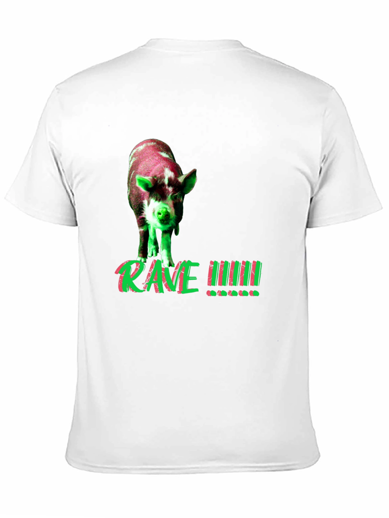 Rave Pig Graphic Tee - Black T-Shirt