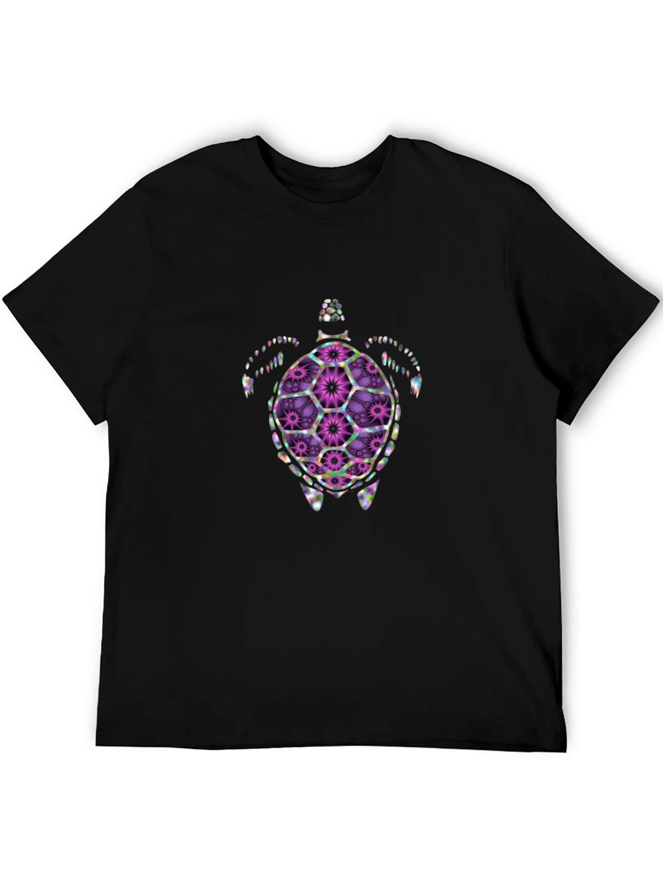 Floral Turtle Graphic T-Shirt