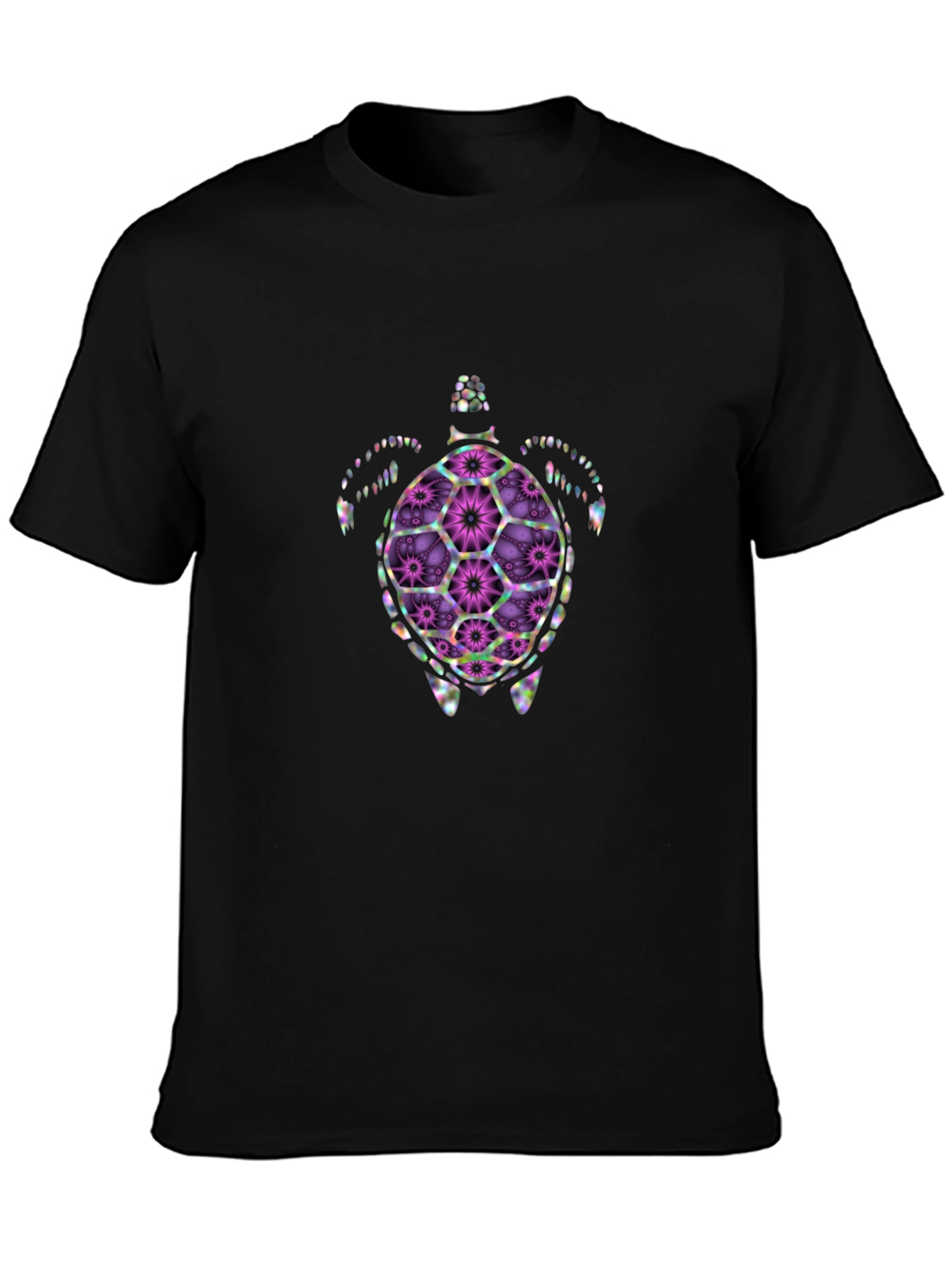 Floral Turtle Graphic T-Shirt