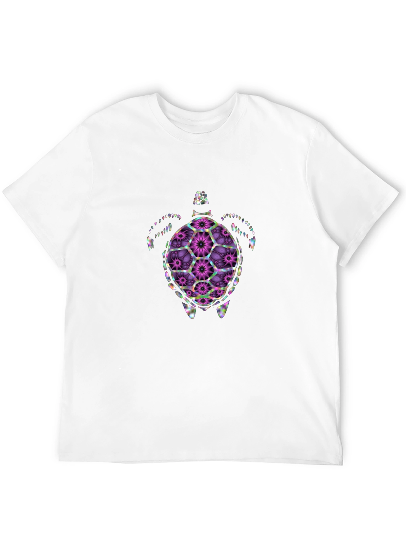 Floral Turtle Graphic T-Shirt
