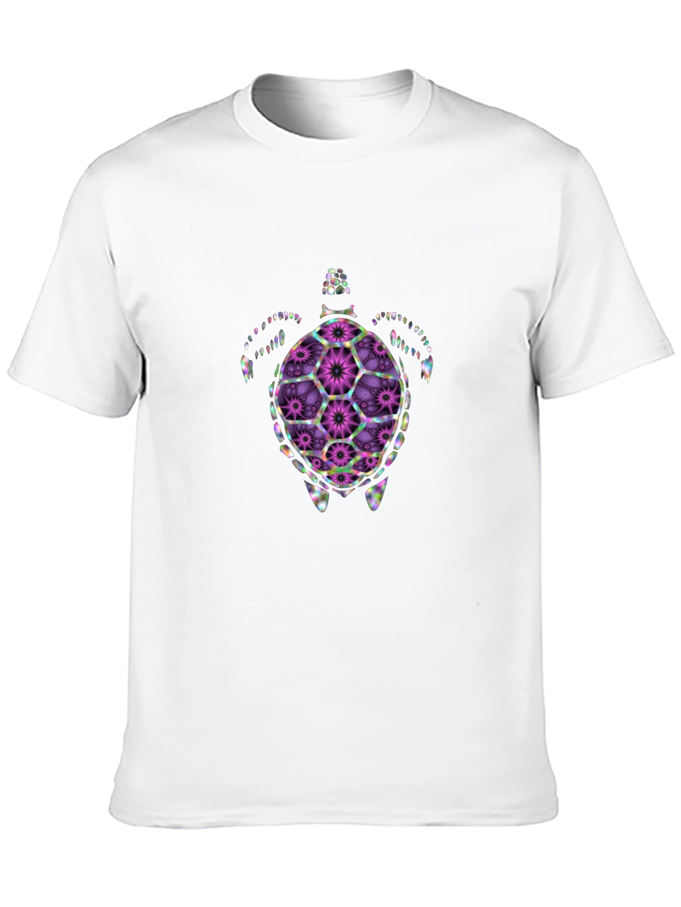 Floral Turtle Graphic T-Shirt