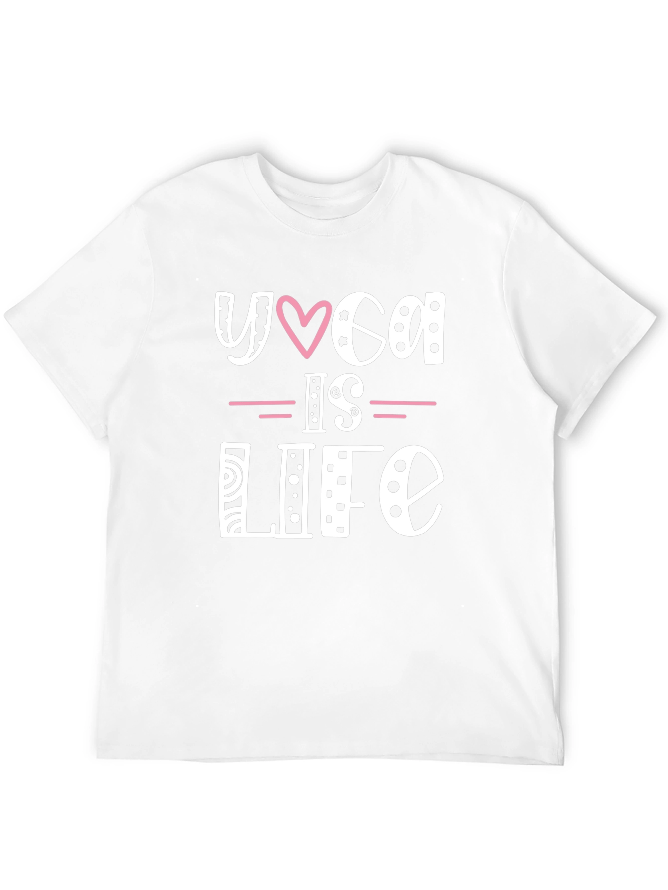 Yoga is Life Graphic Tee - Black