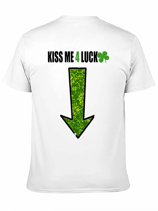 Kiss Me 4 Luck St. Patricks Day Arrow T-Shirt
