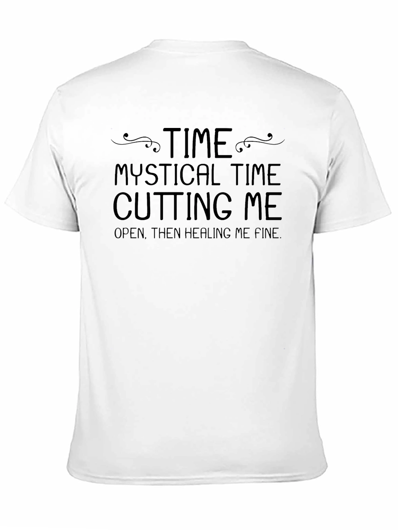 Mystical Time Graphic T-Shirt - Black