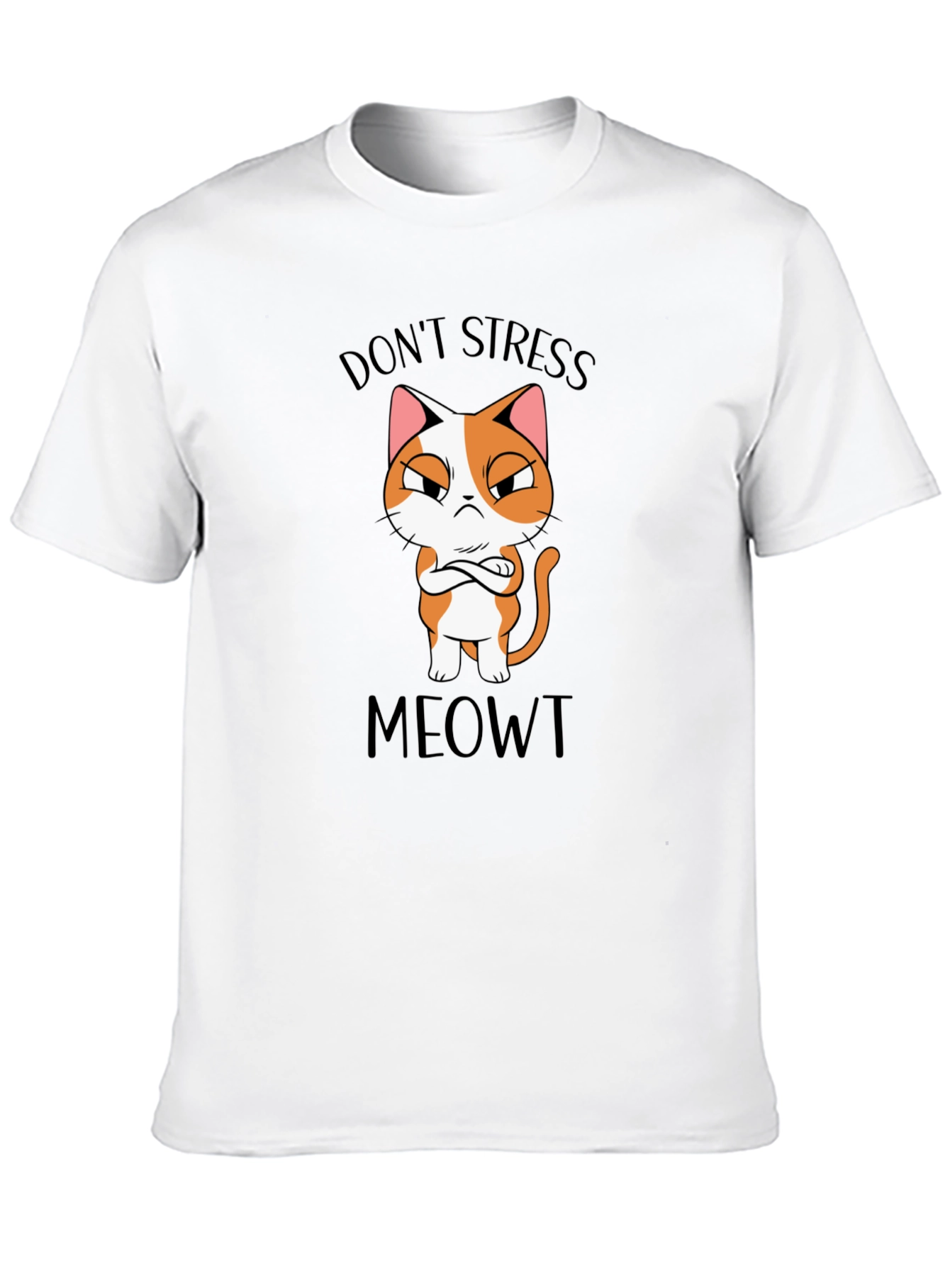 Dont Stress Meowt Black T-Shirt