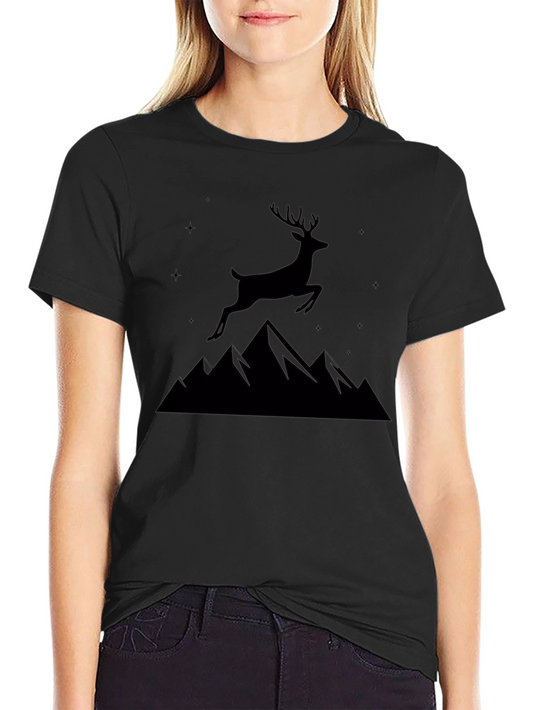 Black Deer Mountain Graphic Tee