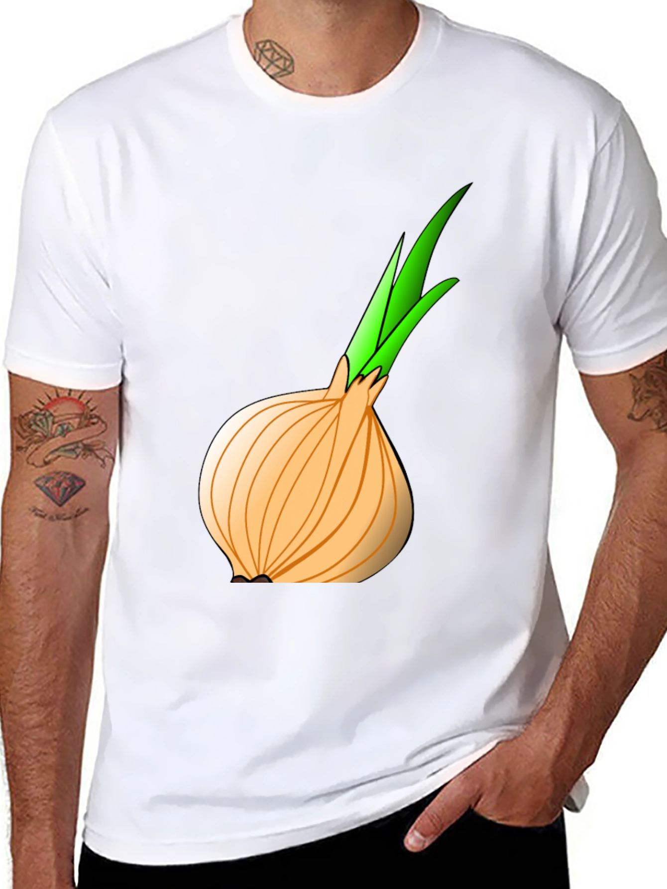 Onion Graphic T-Shirt - Quirky Foodie Tee