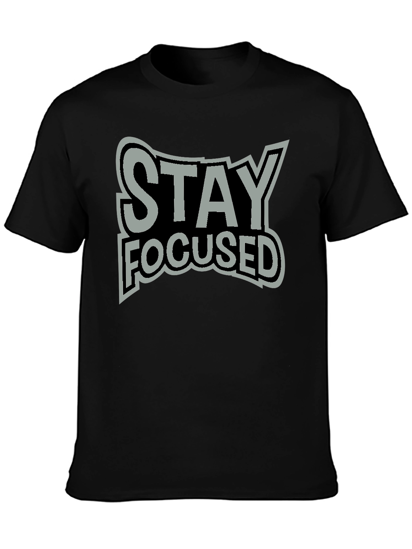 Stay Focused Graphic Tee - Premium Cotton Blend