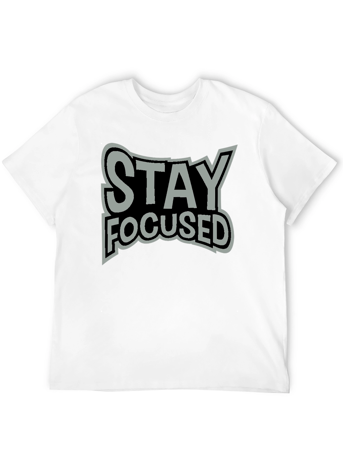 Stay Focused Graphic Tee - Premium Cotton Blend