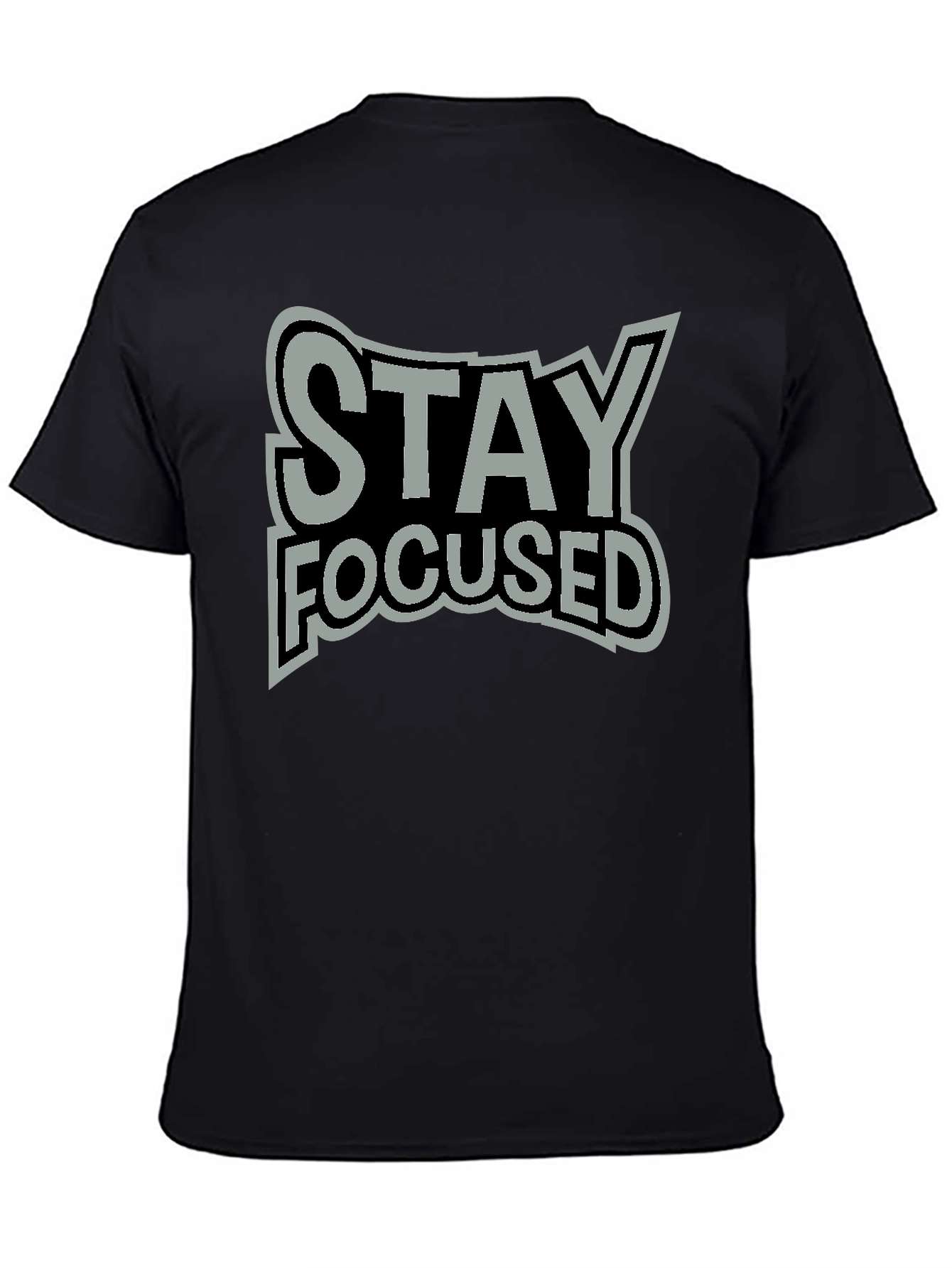 Stay Focused Graphic Tee - Premium Cotton Blend