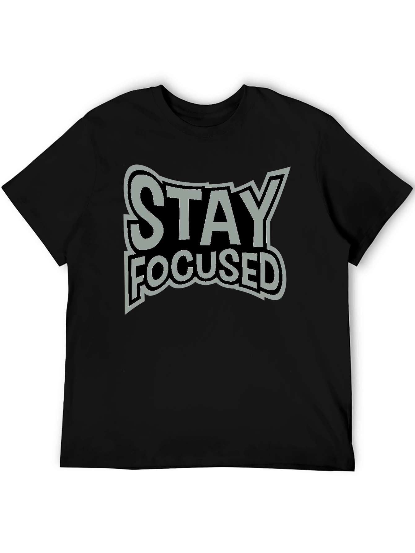 Stay Focused Graphic Tee - Premium Cotton Blend