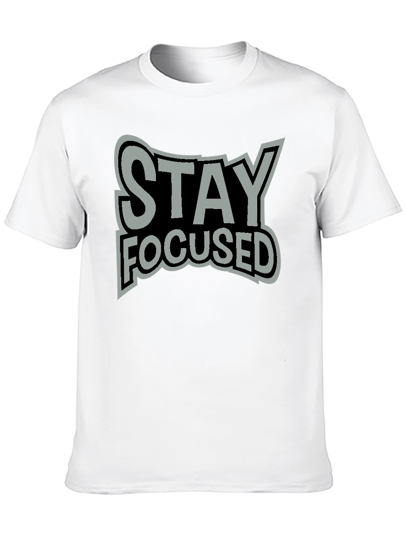 Stay Focused Graphic Tee - Premium Cotton Blend