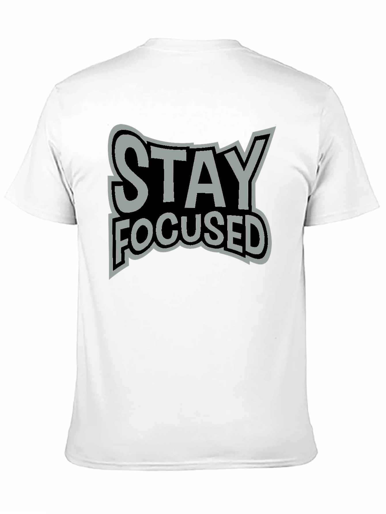 Stay Focused Graphic Tee - Premium Cotton Blend