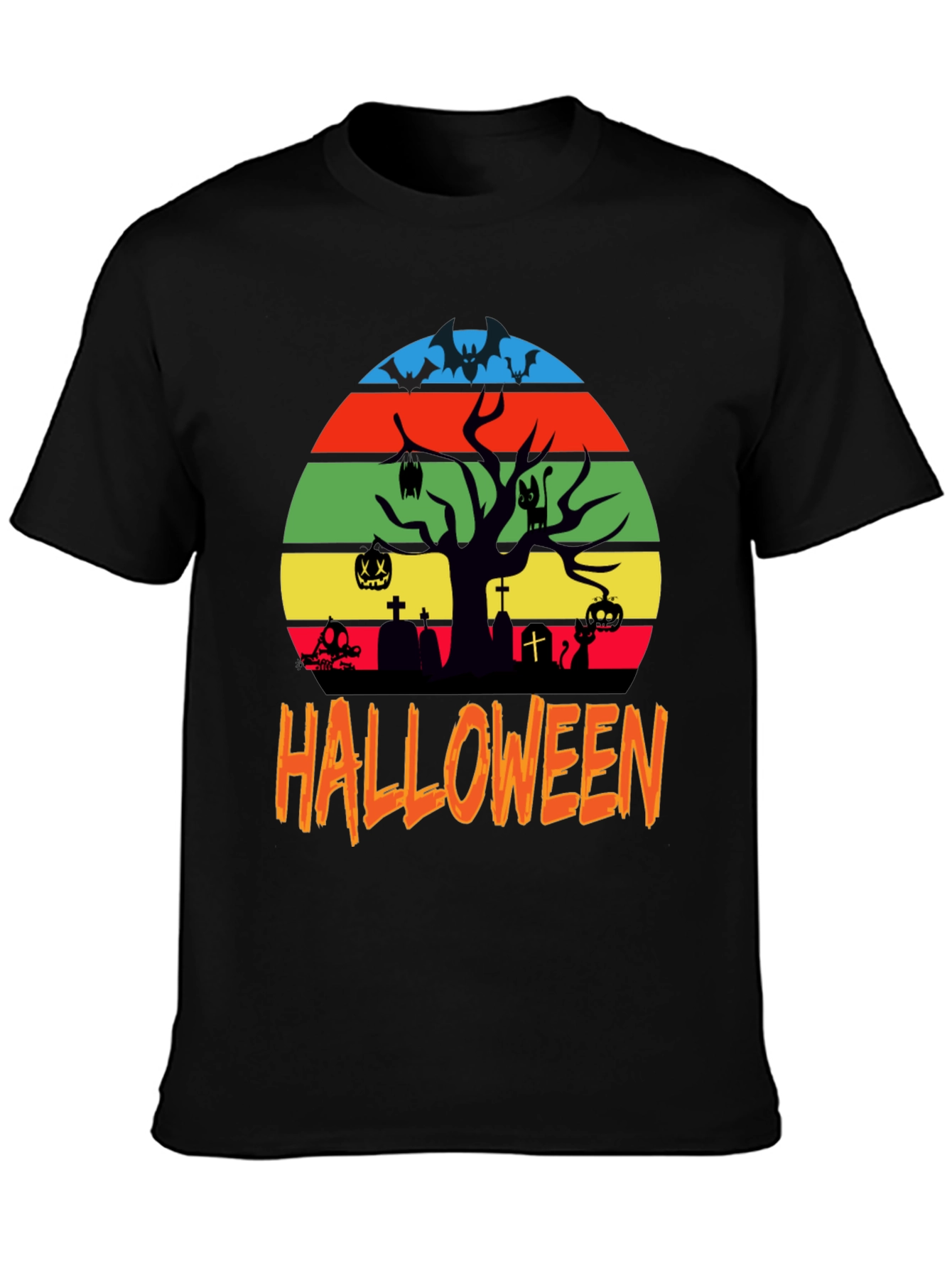 Halloween Tree Silhouette T-Shirt