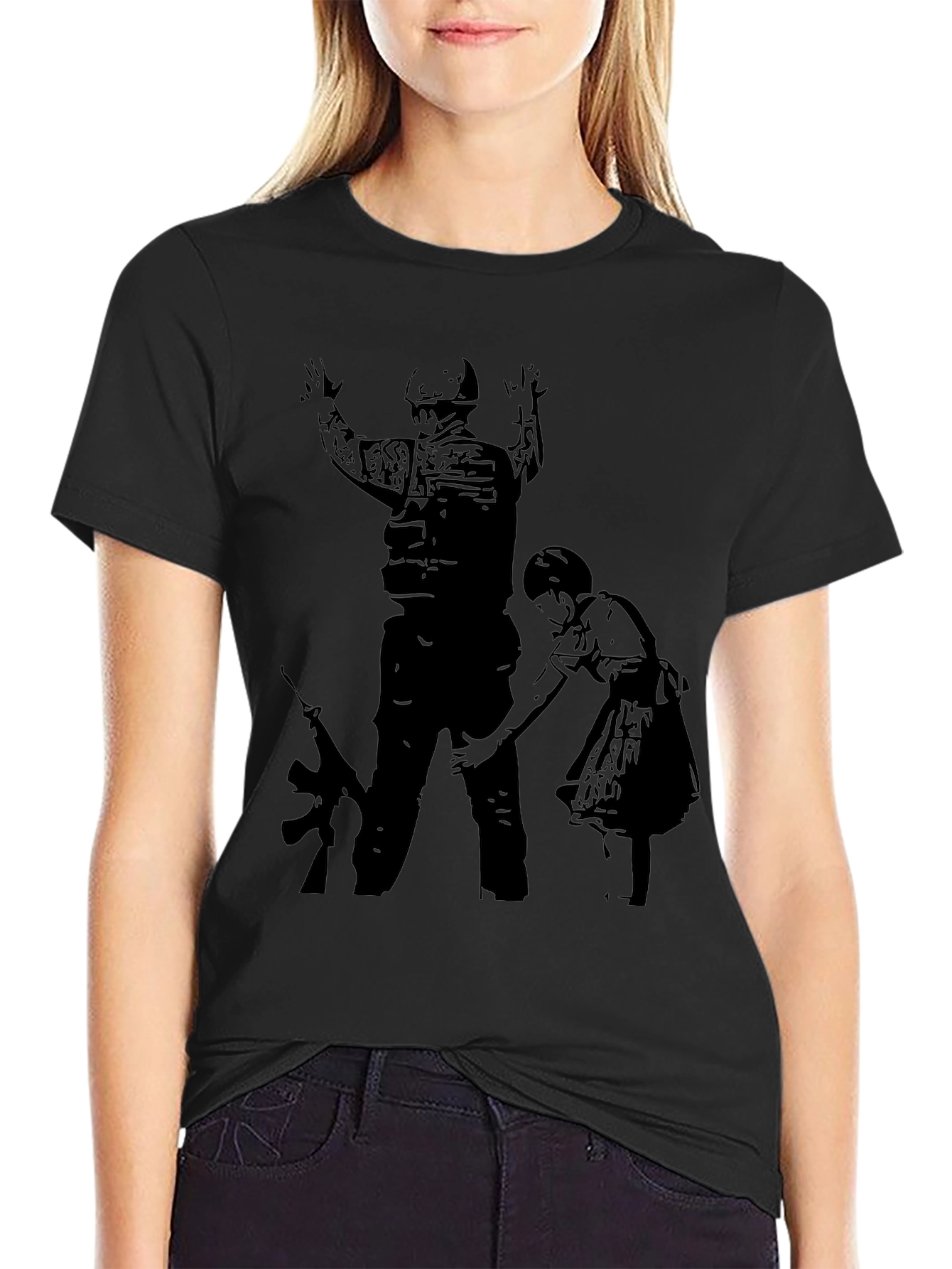 Controversial Soldier and Girl T-Shirt