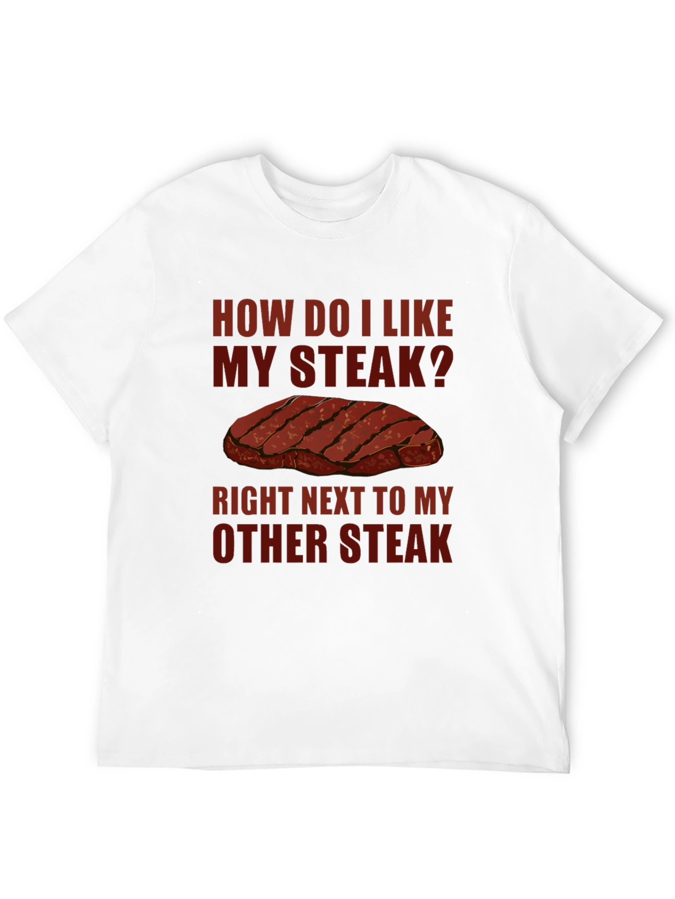 Steak Lover Graphic T-Shirt Funny Meat Eater Tee
