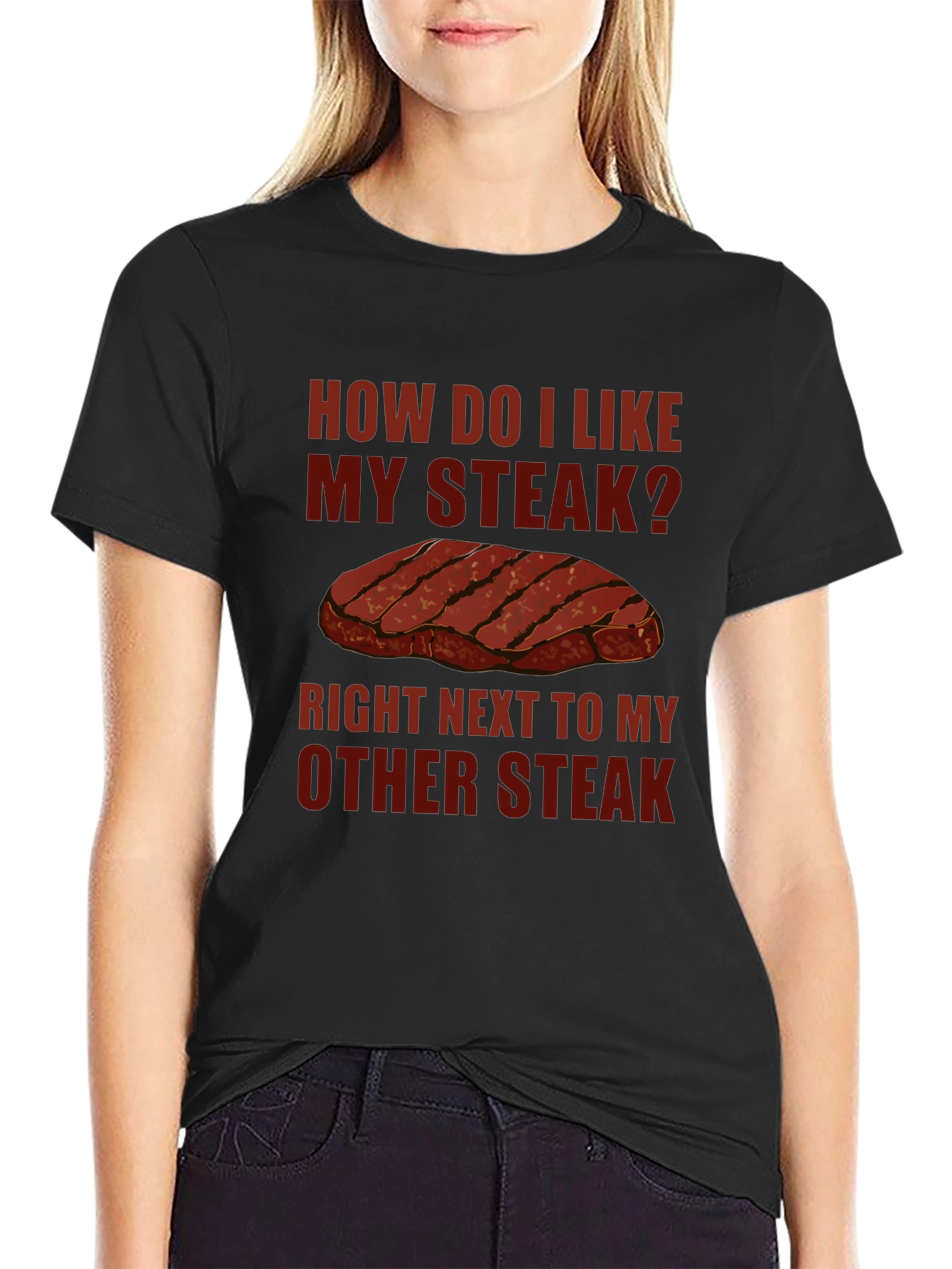 Steak Lover Graphic T-Shirt Funny Meat Eater Tee