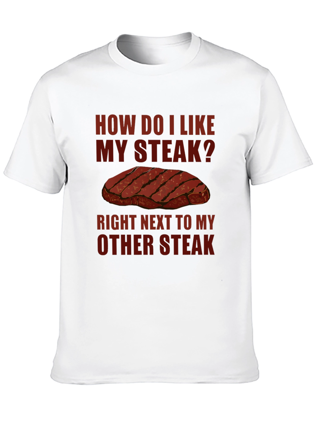 Steak Lover Graphic T-Shirt Funny Meat Eater Tee