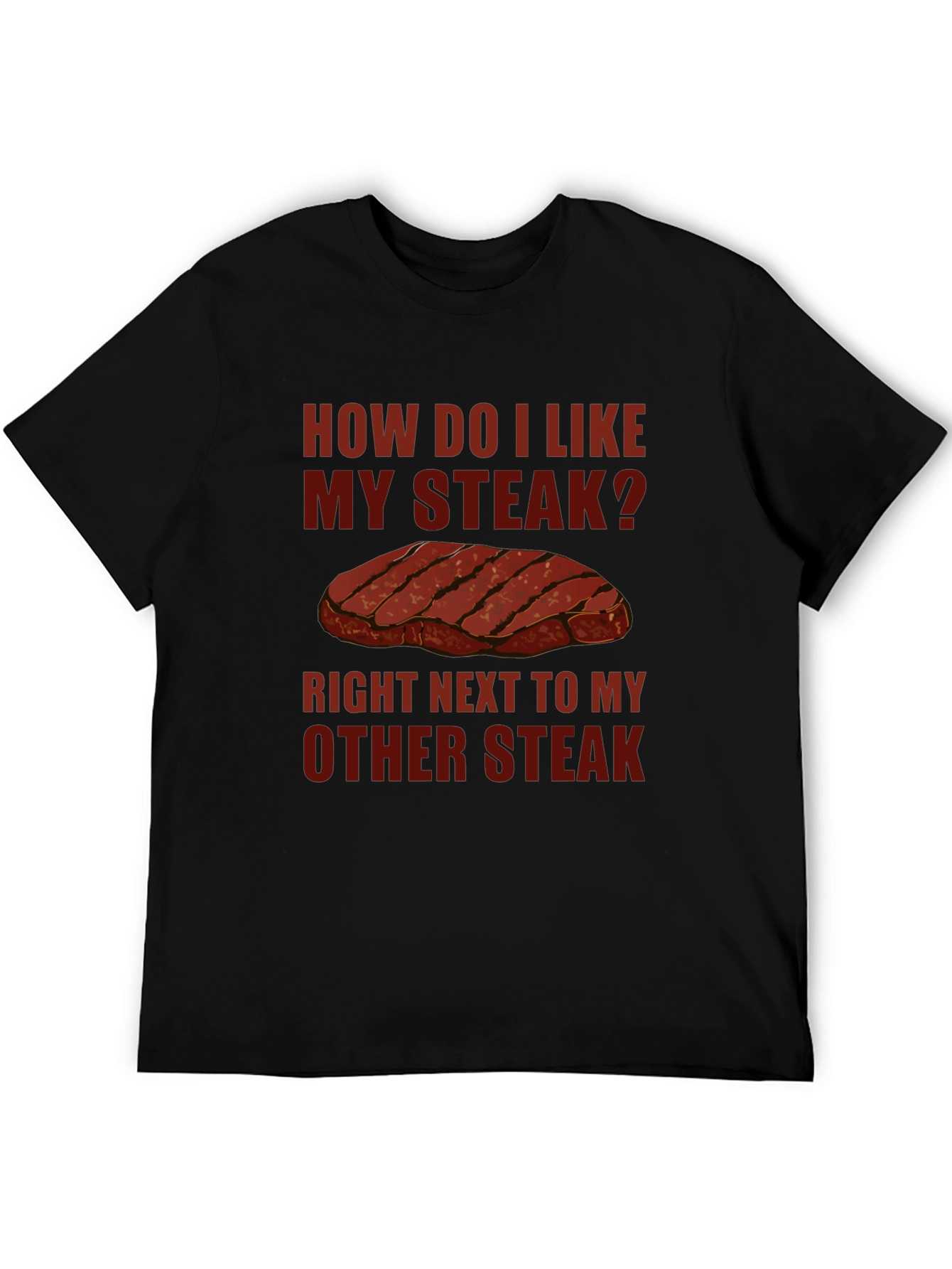 Steak Lover Graphic T-Shirt Funny Meat Eater Tee