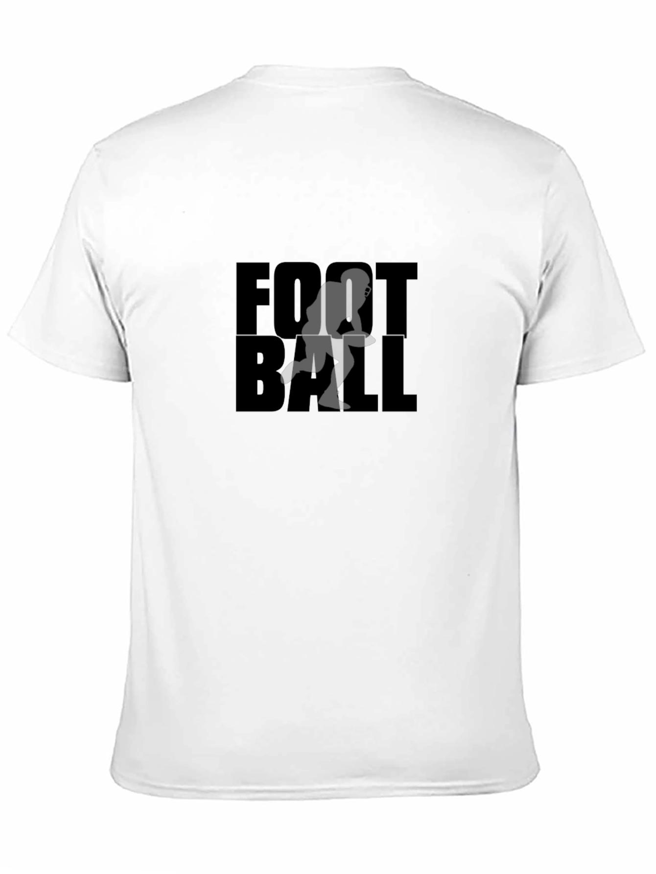 Football Player Graphic Tee - Black