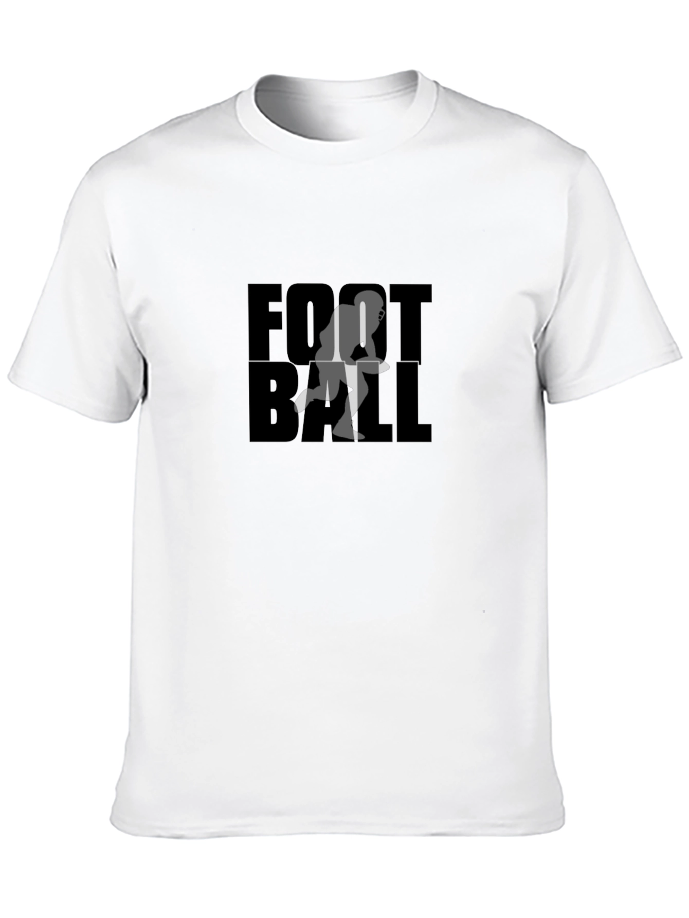 Football Player Graphic Tee - Black