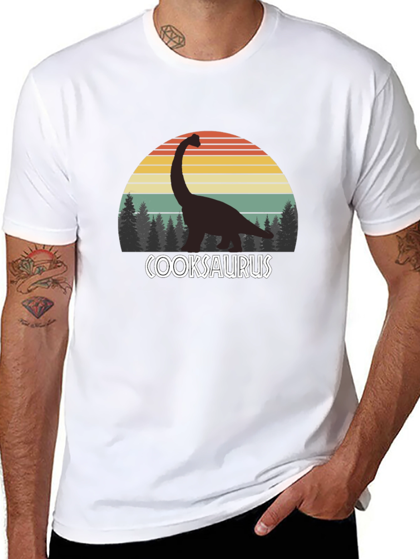 Cooksaurus Dinosaur Cooking T-Shirt