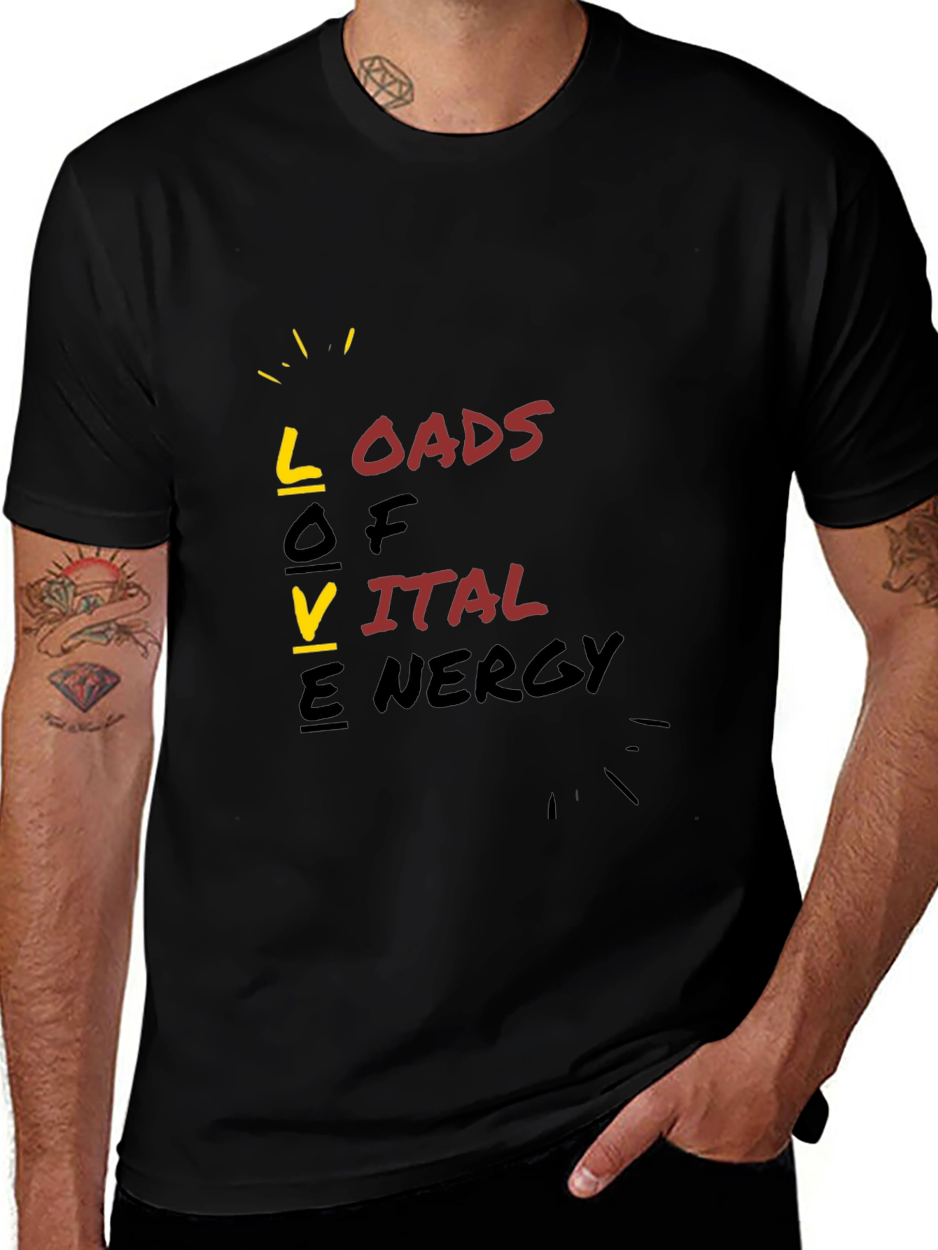 Love Loads of Vital Energy Graphic T-Shirt