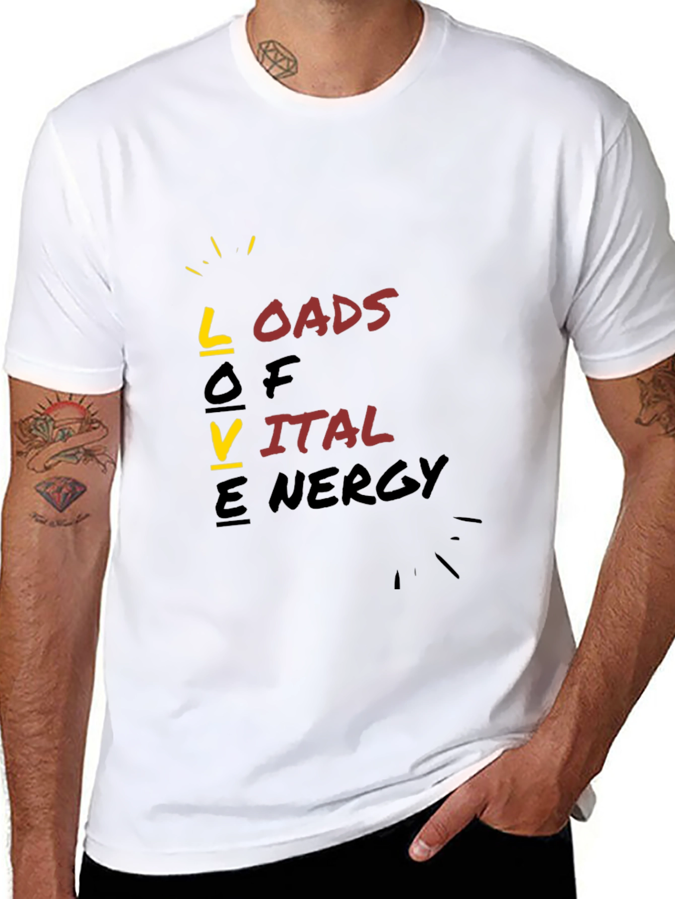 Love Loads of Vital Energy Graphic T-Shirt
