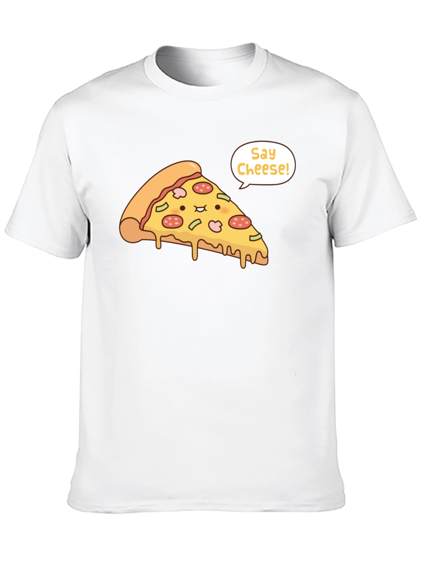 Pizza Say Cheese Graphic T-Shirt