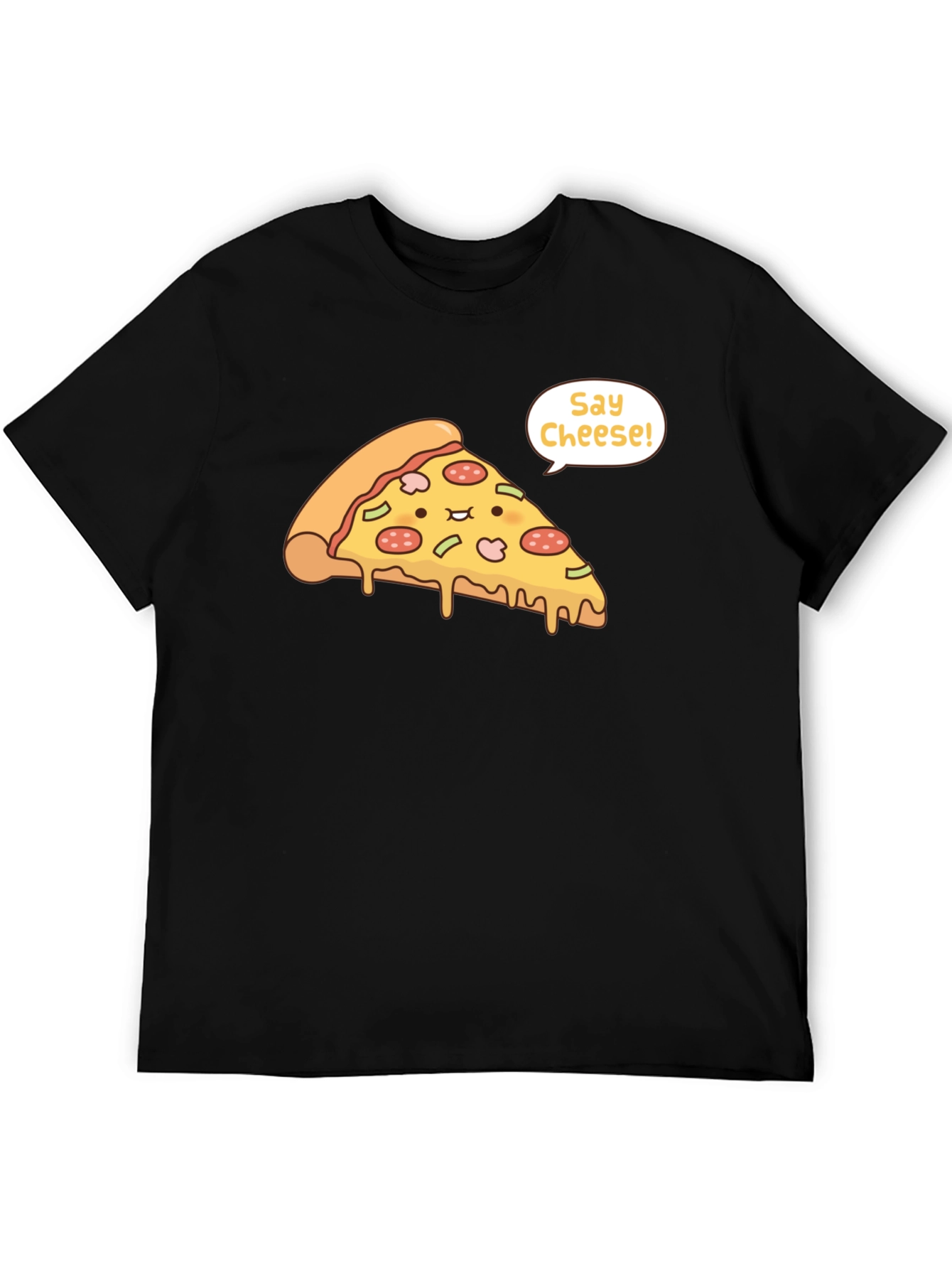 Pizza Say Cheese Graphic T-Shirt