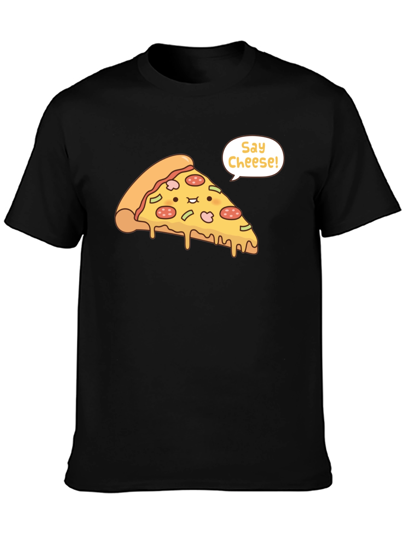Pizza Say Cheese Graphic T-Shirt