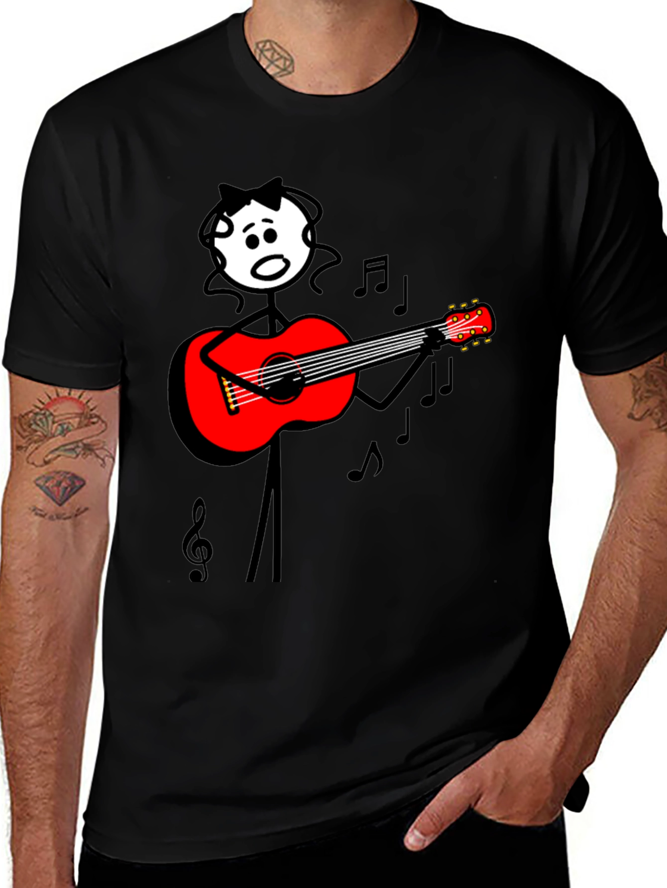 Guitar Stick Figure Tee