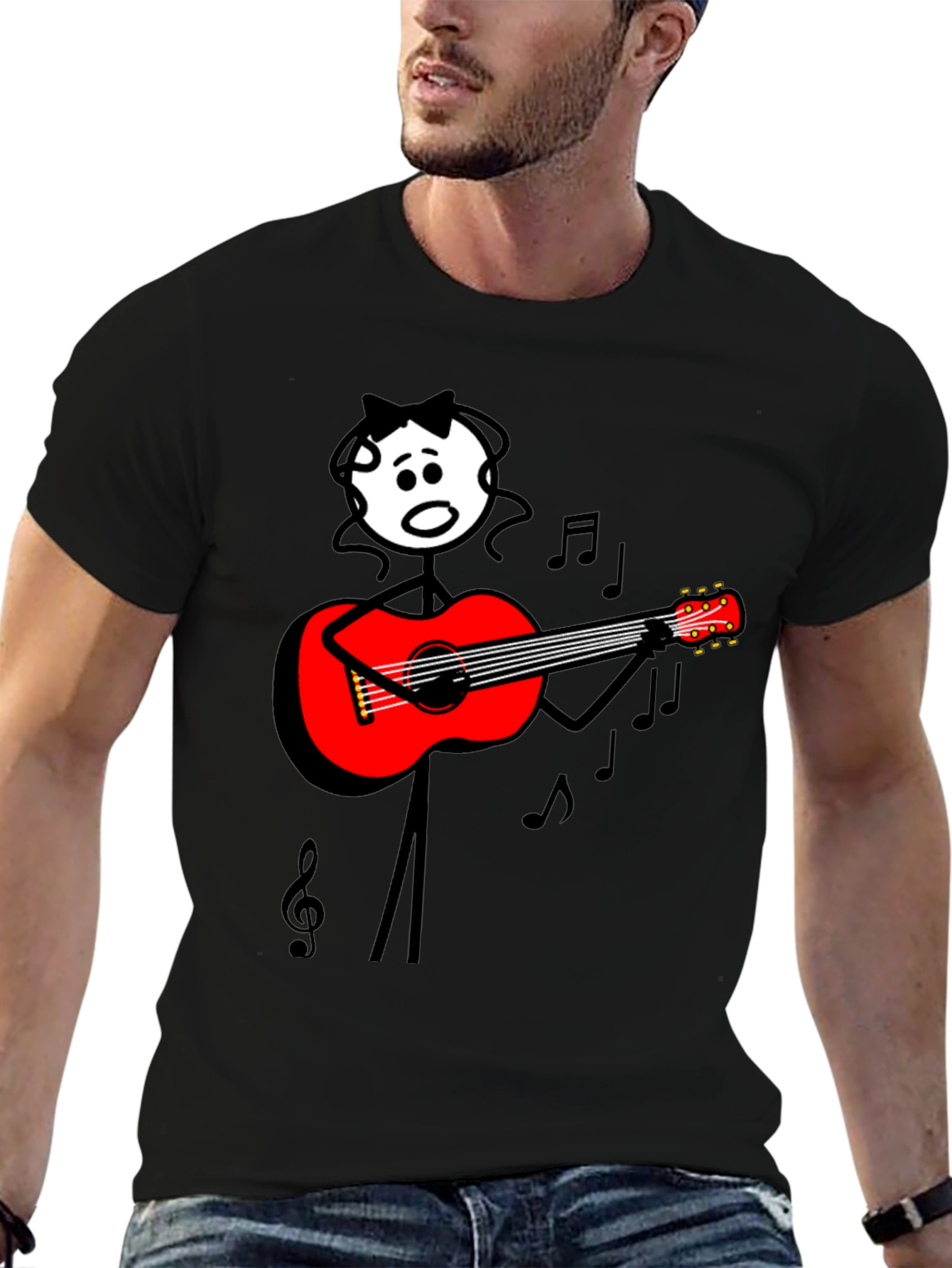 Guitar Stick Figure Tee