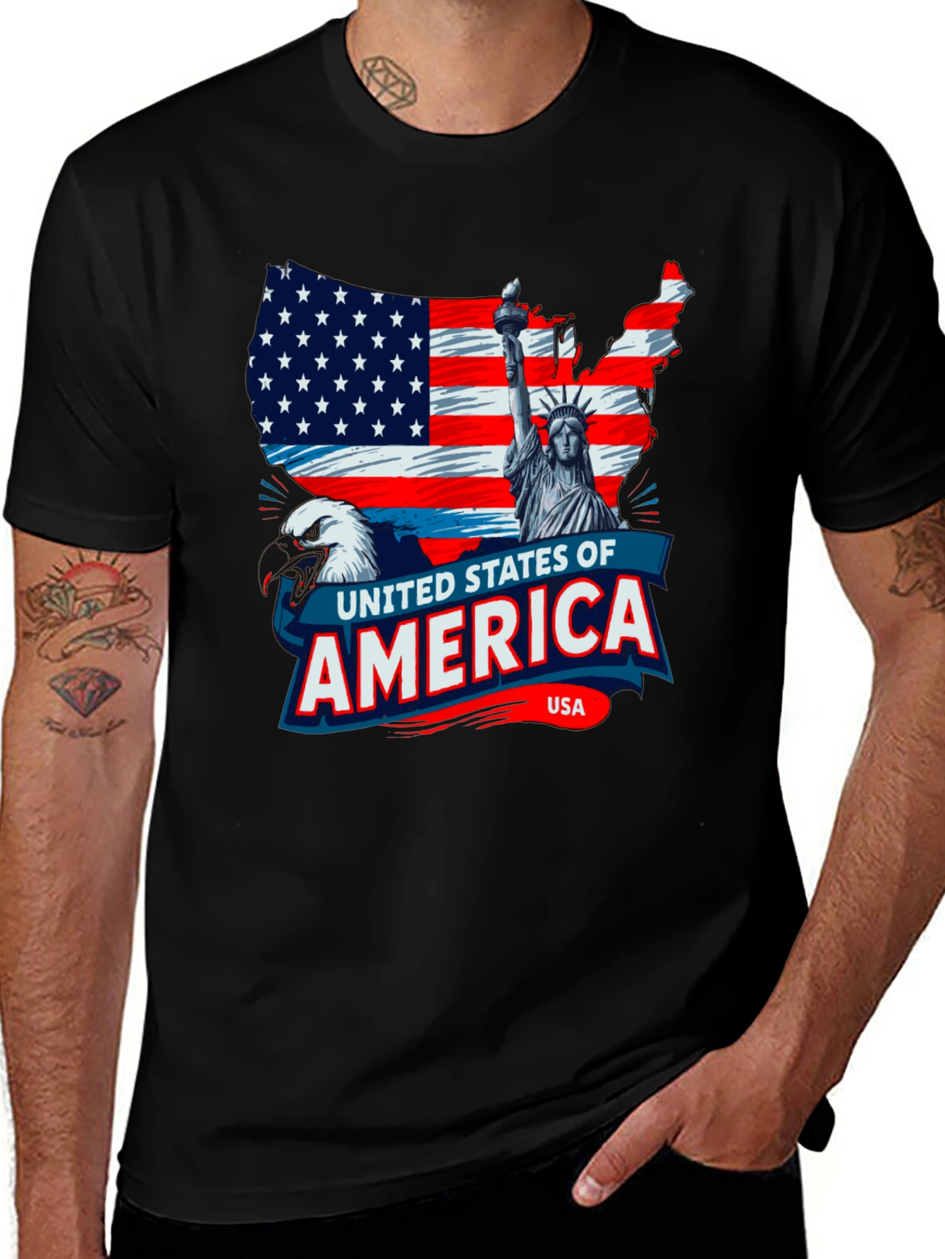 Patriotic USA Flag T-Shirt