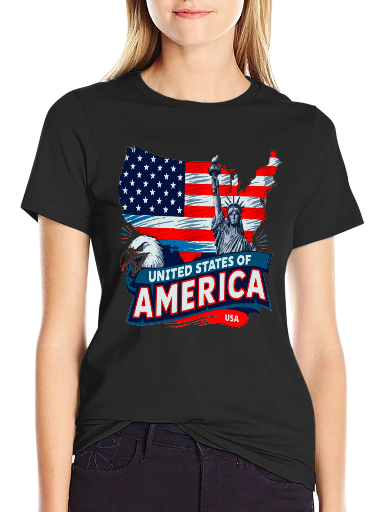 Patriotic USA Flag T-Shirt