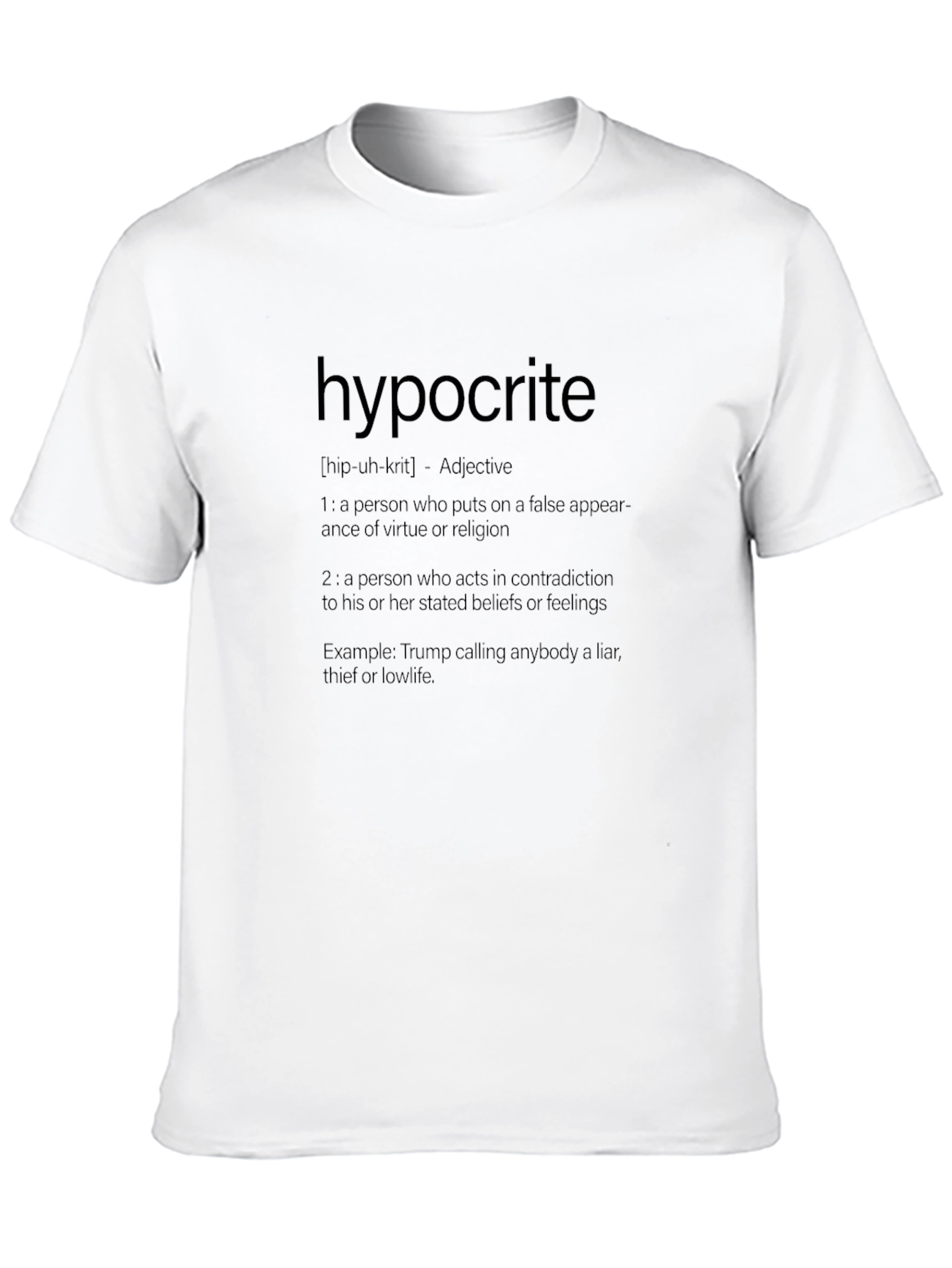 Hypocrite Definition T-Shirt - Funny Political Sarcasm