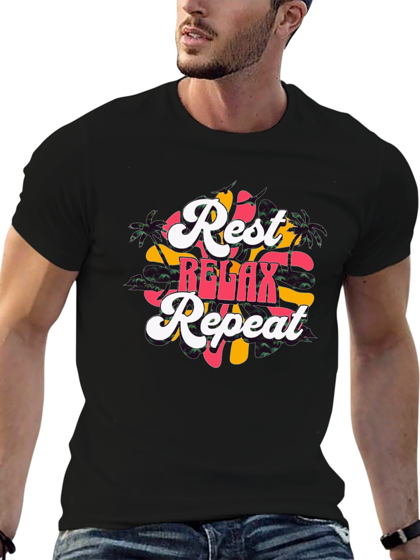 Rest Relax Repeat Graphic Tee