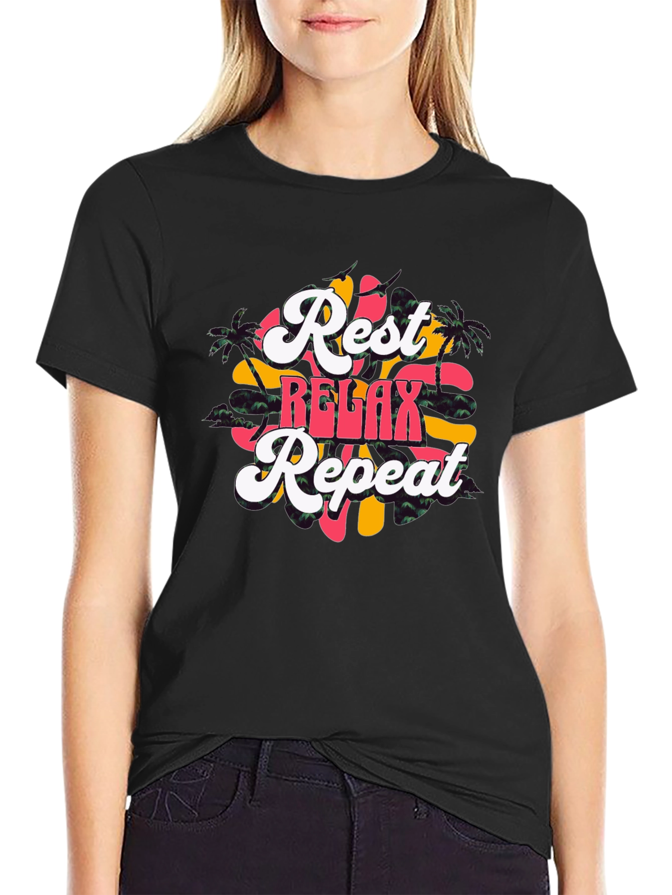 Rest Relax Repeat Graphic Tee
