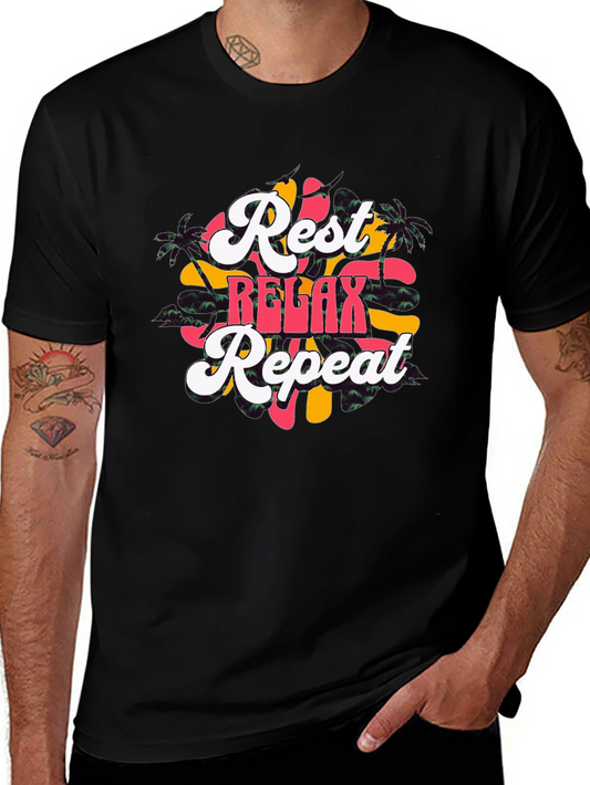 Rest Relax Repeat Graphic Tee