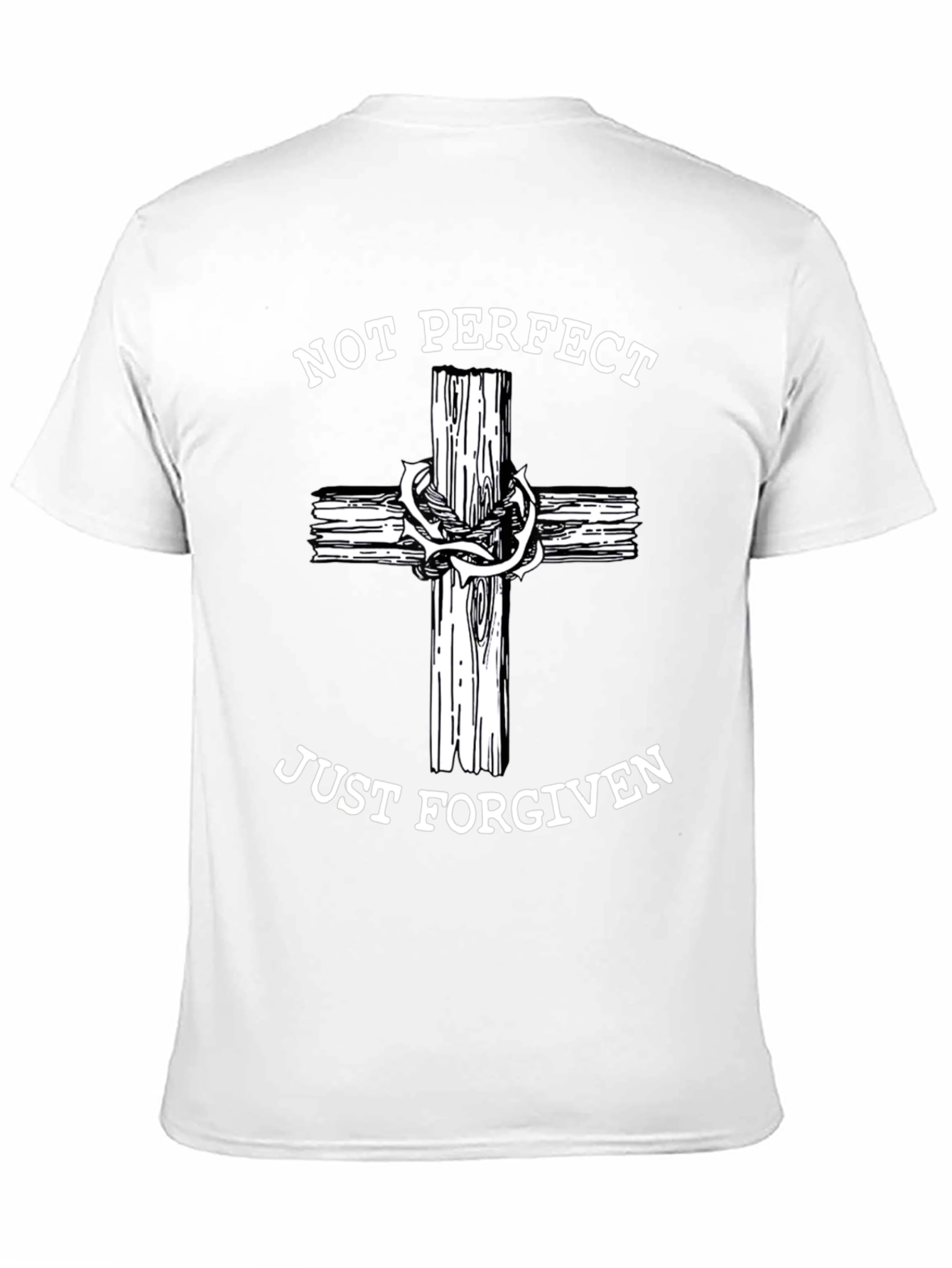 Not Perfect Just Forgiven Christian T-Shirt