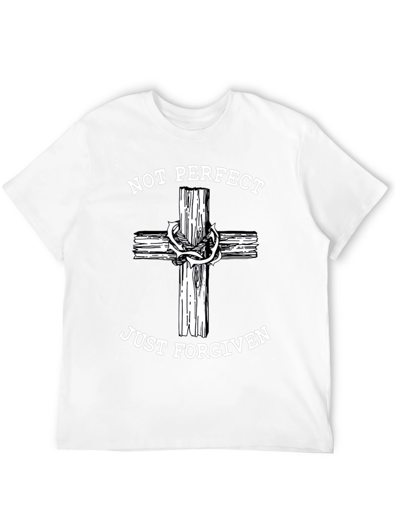 Not Perfect Just Forgiven Christian T-Shirt