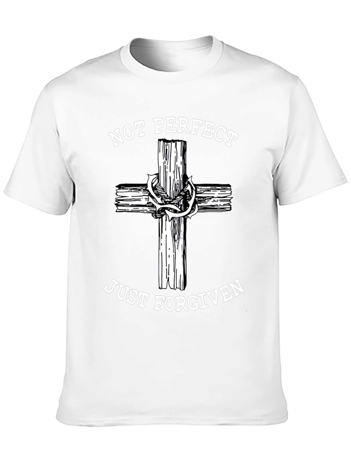 Not Perfect Just Forgiven Christian T-Shirt