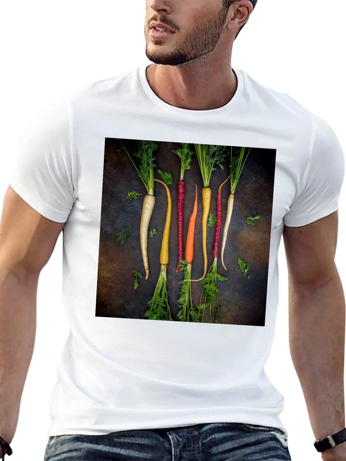 Carrot Variety Graphic T-Shirt - Healthy Style
